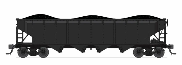 PRE-ORDER: Broadway Limited 10377 - ARA 70-ton 4-Bay Hopper (6-PACK) Mixed Variety Pack, B&O / C&O / MILW, 6-pack - N Scale