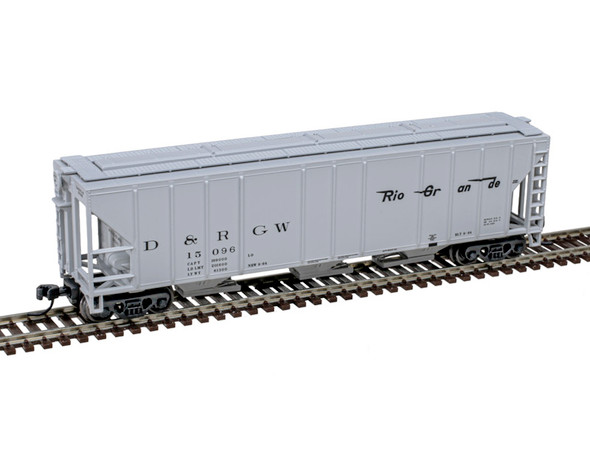 Atlas Master 50006788 - PS-4427 3-Bay Covered Hopper DRGW (Gray/Black) 15028 - N Scale