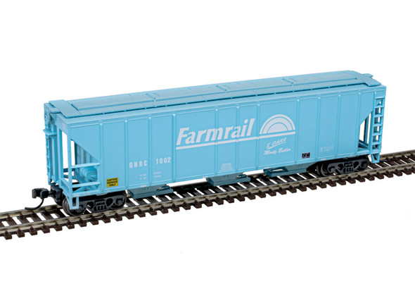 Atlas Master 50006790 - PS-4427 3-Bay Covered Hopper Farmrail (GNBC) (Teal/White) 1002 - N Scale