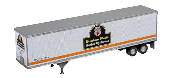 Atlas 20007842 - 45' Pines Trailer Southern Pacific (White/Black/Orange) 721743 - HO Scale