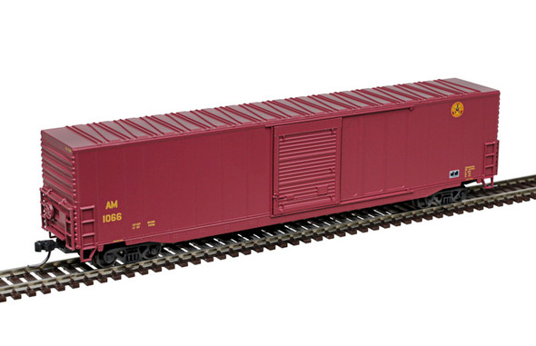 Atlas Master 50007166 - 60' Auto Parts Box Car Arkansas and Missouri (Brown/White/Yellow) 1066 - N Scale