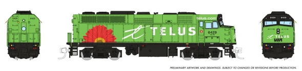 Rapido 580517 - GMD F40PH-2D (DCC and Sound) VIA Rail Canada (VIA) Telus Scheme: #6429 - N Scale