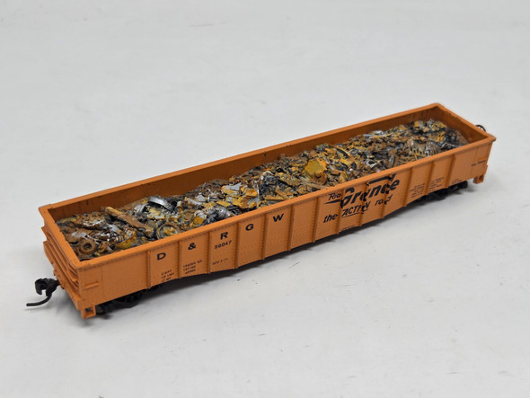 Pre-Owned:  Gondola (with load) Rio Grande 56047 - HO Scale