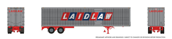 PRE-ORDER: Rapido 1146048 - 45' Trailmobile Dry Van Trailer Laidlaw 6328 - HO Scale