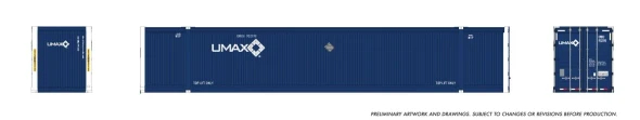 PRE-ORDER: Rapido 1141504 - 53' Reinforced Outside-Braced Container (2-pack) UMAX  - HO Scale