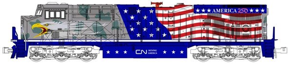 PRE-ORDER: Kato 176-1776-S - GE ES44AC (DCC and Sound) Canadian National (CN) 1776 Screaming Eagle - N Scale