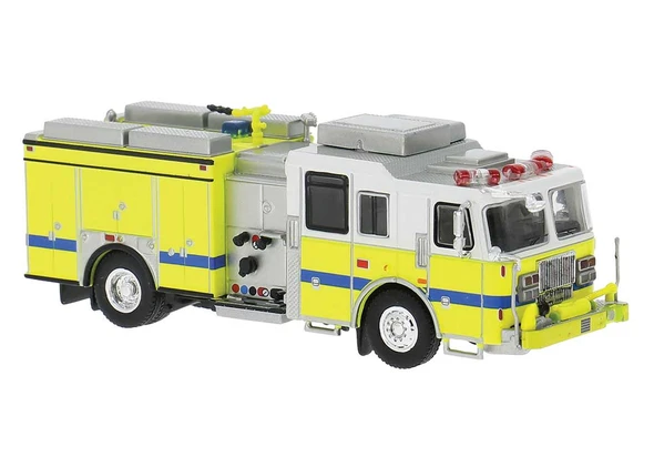 Brekina PCX870847 - 2013 Seagrave Attacker Fire Truck - Assembled  Painted, Unlettered (yellow, white)  - HO Scale