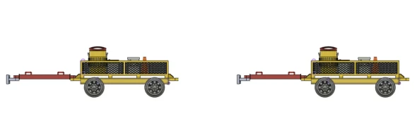 Silver Spike Designs 87-1040 - Mesh side flat carts (pair)  - HO Scale Kit