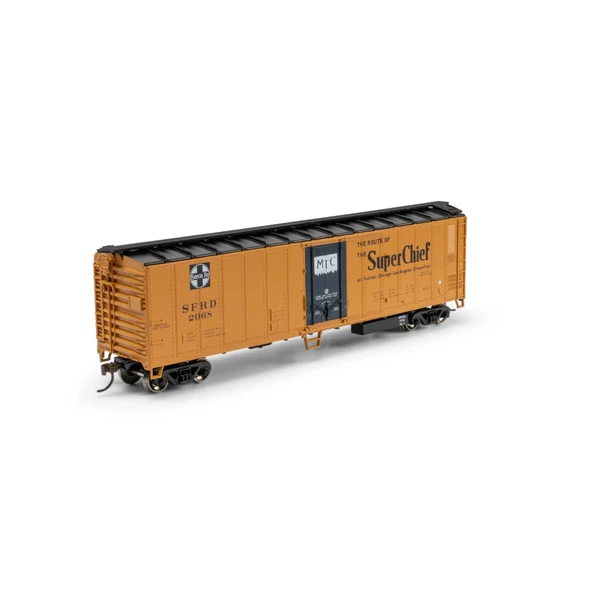 Athearn Roundhouse 1443 - 50' Smooth Side Mechanical Reefer Atchison, Topeka and Santa Fe (SFRD) 2068 - HO Scale