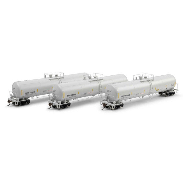 Athearn 2402 - 30,000 Gal Ethanol Tank Car (3) CHVX 295016/295020/295031 - HO Scale