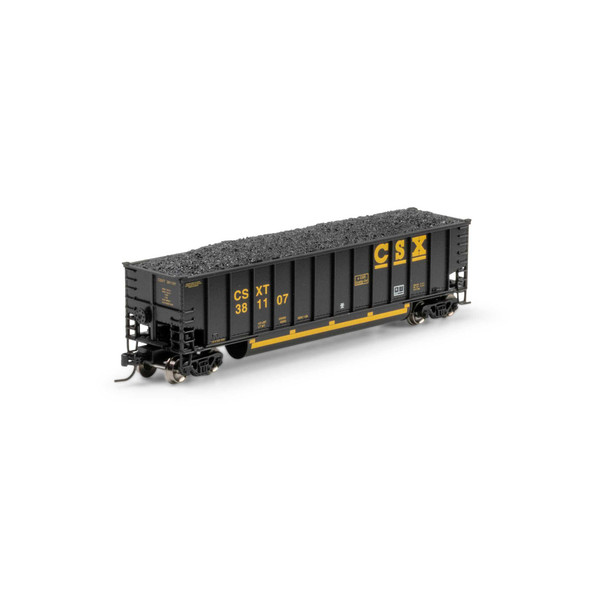 Athearn 2307 - Bethgon Coalporter w/Coal Load CSX (CSXT) 381107 - N Scale