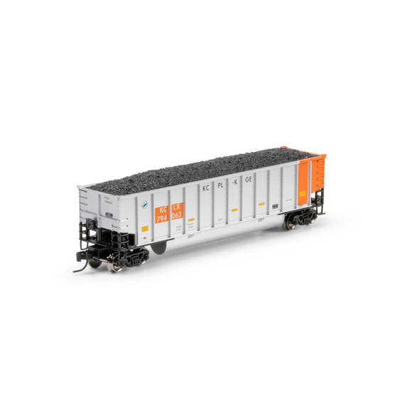 Athearn 2316 - Bethgon Coalporter w/Coal Load Kansas City Power & Light (KCLX) 794063 - N Scale