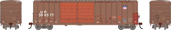 PRE-ORDER: Athearn 3702 - 50' FMC 5077 DD Offset Box Car Union Pacific (UP) 300377 Primed For Grime - HO Scale