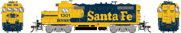 PRE-ORDER: Athearn Genesis 3249 - EMD GP7u (DCC and Sound) BNSF 1301 'Patched ATSF' - HO Scale