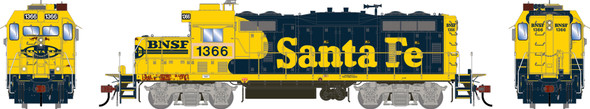 PRE-ORDER: Athearn Genesis 3232 - EMD GP7u (DC Silent) BNSF 1366 'Patched ATSF' Primed For Grime - HO Scale