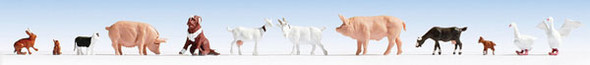 Noch 36711 - Small Farm Animal Set -- pkg(10)  - N Scale
