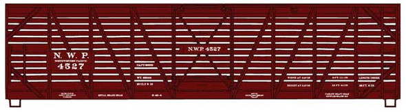 Accurail 4746 - 40' Wood Stock Car Northwestern Pacific (NWP) 4527 - HO Scale Kit
