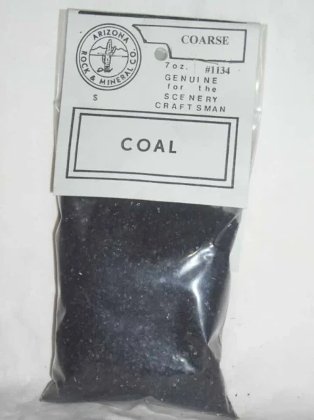 Arizona Rock and Mineral 1134 - Coal Coarse (12 Oz Bag)  - Multi Scale