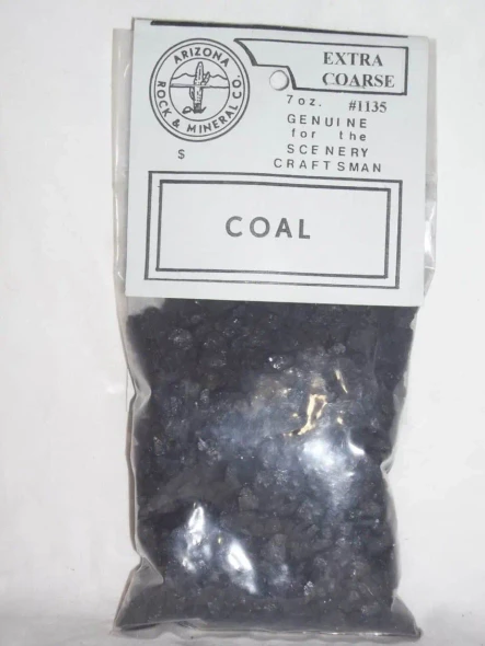 Arizona Rock and Mineral 1135 - Coal Extra Coarse (12 Oz Bag)  - Multi Scale