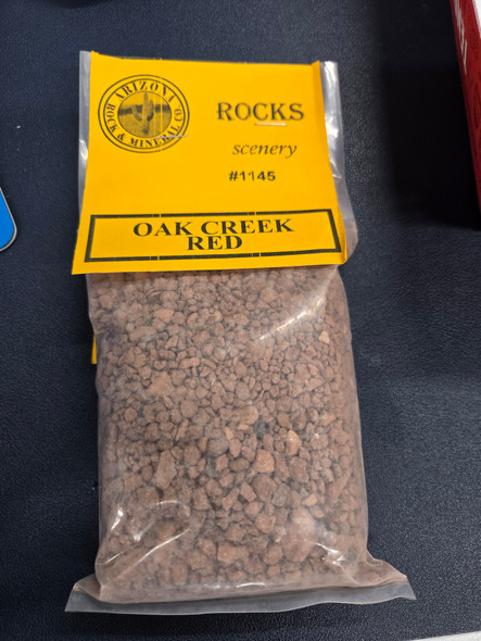 Arizona Rock and Mineral 1145 - Oak Creek Red Rip/Rap (12 Oz Bag)  - Multi Scale