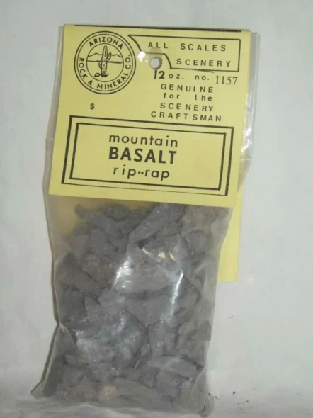 Arizona Rock and Mineral 1157 - Basalt Rip/Rap Large (12 Oz Bag)  - Multi Scale
