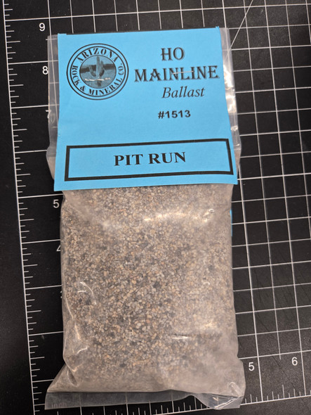 Arizona Rock and Mineral 1513 - Pit Run (12 Oz Bag)  - HO Scale