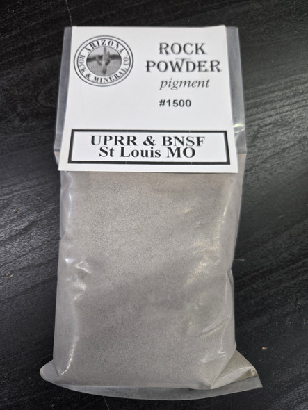 Arizona Rock and Mineral 1500 - UPRR & BNSF. St. Louis, MO Powder (12 Oz Bag)  - Multi Scale