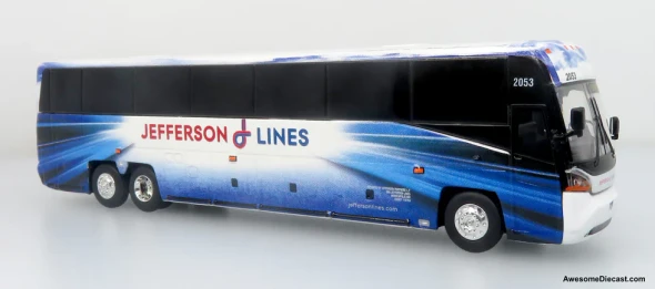 Iconic Replicas 87-0651 - MCI D4520 Coach Bus: Jefferson Lines  - HO Scale
