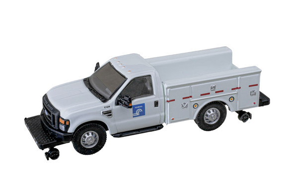 Atlas 30000166 - Ford F-350 Hi-Railer Pickup Truck Conrail (White/Blue)  - HO Scale