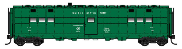 PRE-ORDER: Walthers Proto 920-17902 - ACF-Built Troop Kitchen Car (Lighted) US Army (USAX) hen200 - HO Scale