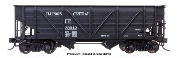 PRE-ORDER: Walthers Proto 920-105914 - 34' Steel-Sheathed War Emergency Hopper Illinois Central (IC) 73015 - HO Scale