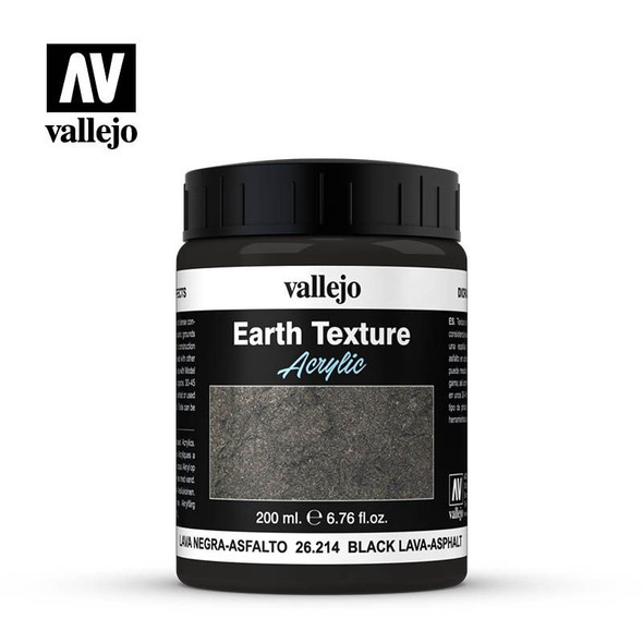 Vallejo 26214 - Diorama Effects -  Black Lava-Asphalt 200mL -