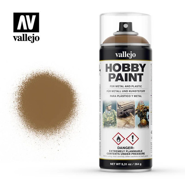 Vallejo 28014 - Hobby Spray Paint - Fantasy Leather Brown 400mL -