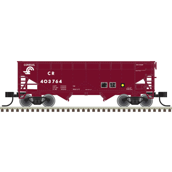 PRE-ORDER: Atlas Trainman 20008504 - 2-Bay Offset Hopper Conrail (CR) 403895 (Full Repaint) - HO Scale