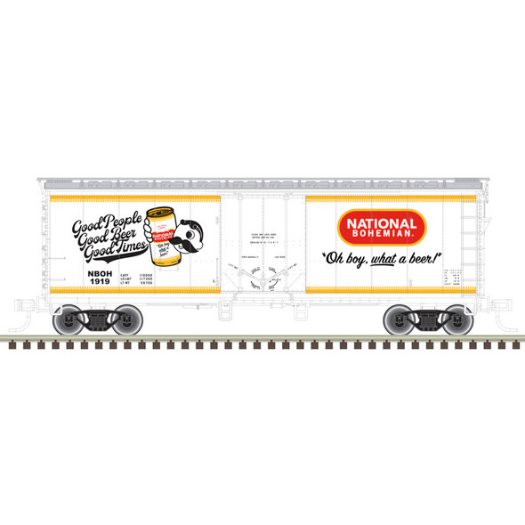 PRE-ORDER: Atlas Trainman 20008369 - 40' Plug Door Box Car National Bohemian 1933 - HO Scale