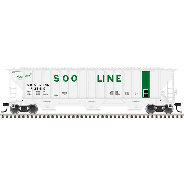 PRE-ORDER: Atlas Trainman 20008347 - Thrall 4750 Covered Hopper Soo Line (SOO) 73175 - HO Scale