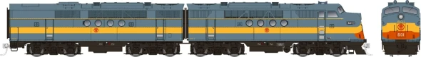 Rapido 53025 - EMD FT A+B (DC Silent) New York, Ontario & Western (NYO&W) 804A + 804B - HO Scale