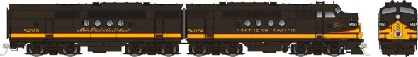 Rapido 53028 - EMD FT A+B (DC Silent) Northern Pacific (NP) 5406A+ 5406B - HO Scale