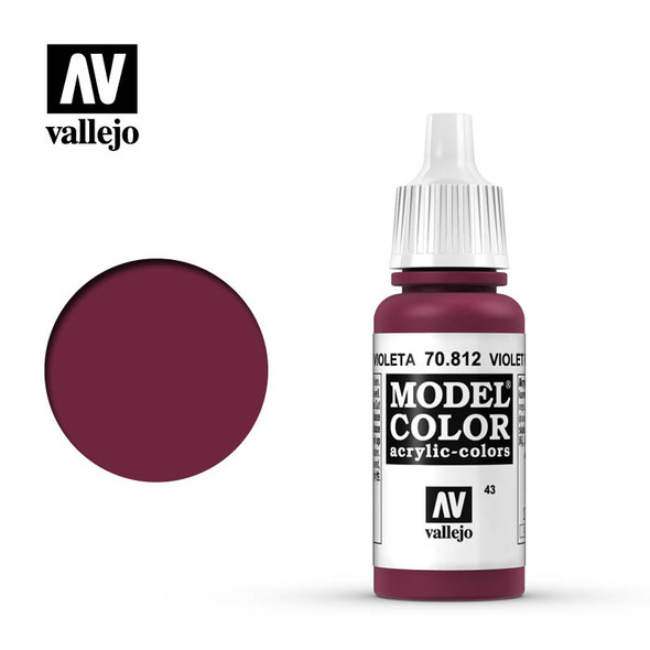 Vallejo Model Color #43 17ml - 70-812 - Violet Red