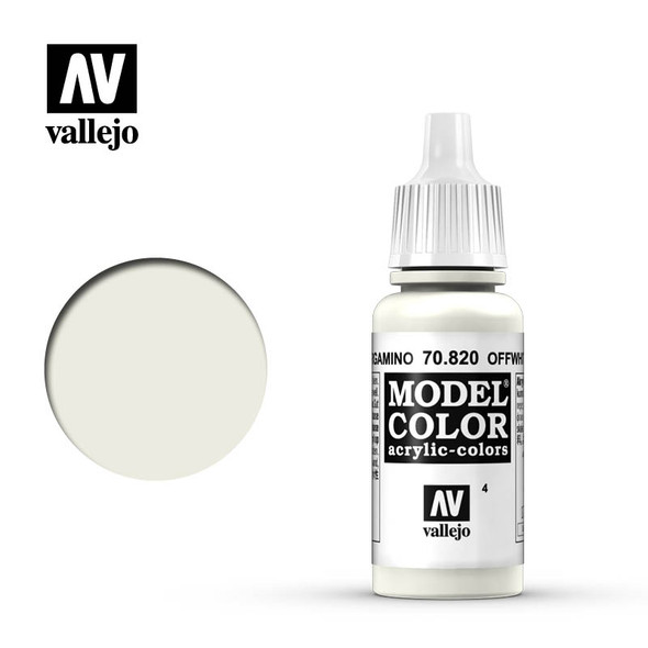 Vallejo Model Color #4 17ml - 70-820 - Off-white