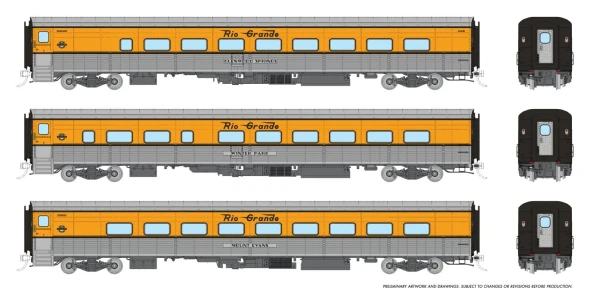 PRE-ORDER: Rapido 9062006 - Train Set 2 Denver Ski Train Glenwood Springs, Winter Park, Mount Evans - HO Scale