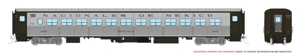 PRE-ORDER: Rapido 1062031 - Hawker Siddeley RT-85 Mexico Coach Nacionales De Mexico (NDM) 4746 - HO Scale