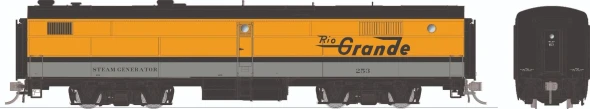 PRE-ORDER: Rapido 1136004 - PB Steam Heater Car w/ Blomberg Trucks Denver & Rio Grande Western (D&RGW) Large Logo: #253 - HO Scale