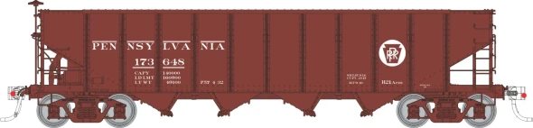 PRE-ORDER: Rapido 1137001A-185145 - H21A 4-Bay Hopper Pennsylvania (PRR) 185145 (Circle Keystone) - HO Scale