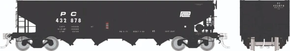 PRE-ORDER: Rapido 1137010A-432820 - H5 4-Bay Hopper Penn Central (PC) 432820 - HO Scale