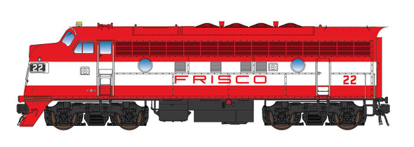 PRE-ORDER: InterMountain 49064(S)-01 - EMD F7A (DCC and Sound) St Louis - San Francisco "Frisco" (SLSF) 22 - HO Scale