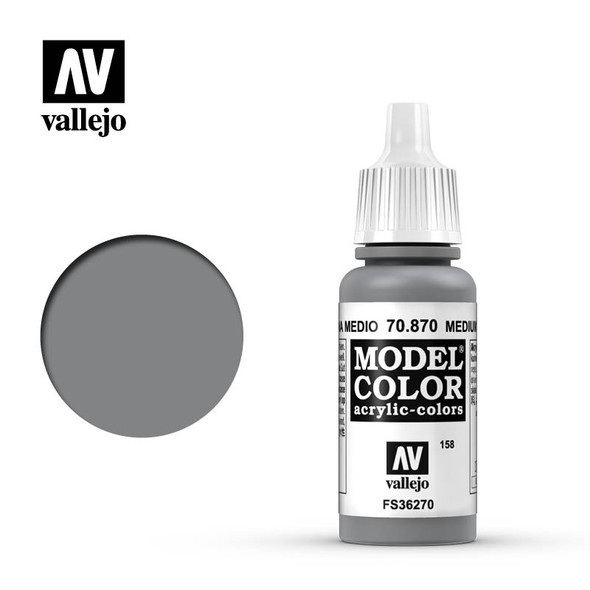 Vallejo Model Color #158 17ml - 70-870 - Medium Sea Grey