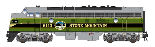 PRE-ORDER: InterMountain 49980(S)-02 - EMD FP7 (DCC and Sound) Stone Mountain 6147 - HO Scale