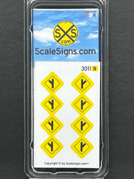 ScaleSigns N-3000-011 - Road Intersection Signs Y (8)  - N Scale
