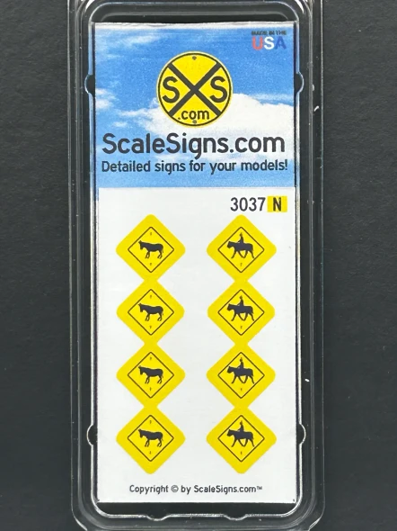 ScaleSigns N-3000-037 - Animals Signs (8)  - N Scale